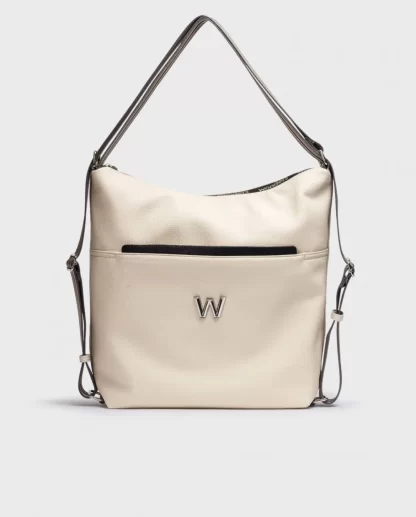 Wonders Bolso Amatista Bicolor Crema Cream/Negr Best Sale
