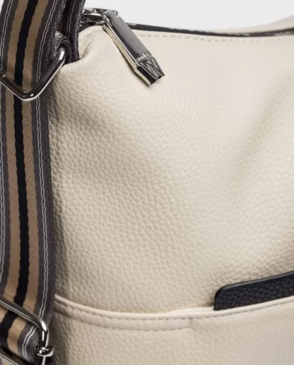 Wonders Bolso Amatista Bicolor Crema Cream/Negr Best Sale