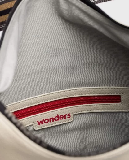 Wonders Bolso Amatista Bicolor Crema Cream/Negr Best Sale