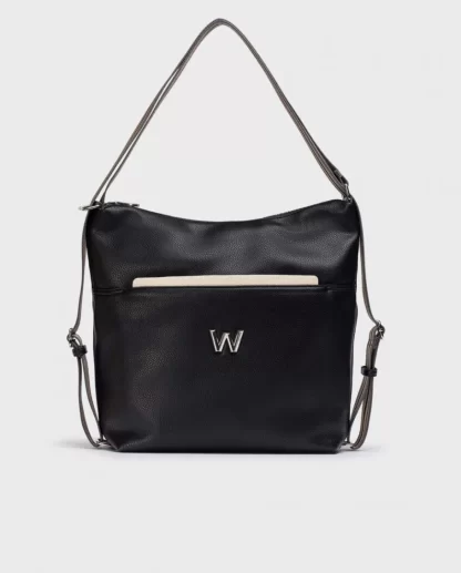 Wonders Bolso Amatista Bicolor Negro Negro/Crea Sale