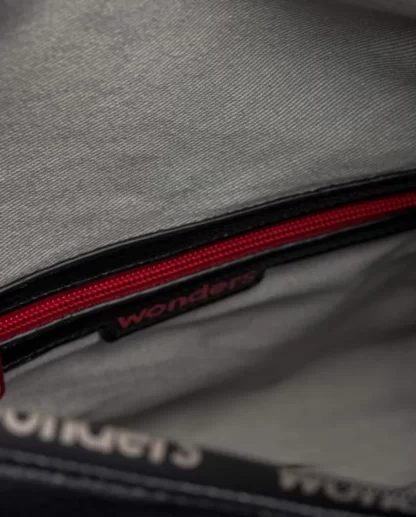 Wonders Bolso Amatista Bicolor Negro Negro/Crea Sale