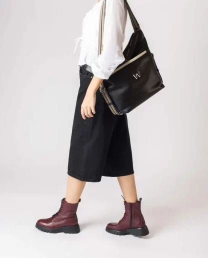 Wonders Bolso Amatista Bicolor Negro Negro/Crea Sale