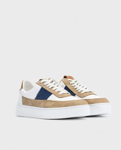 Wonders Deportivas Casual De Piel Beig/Blanc Best Sale