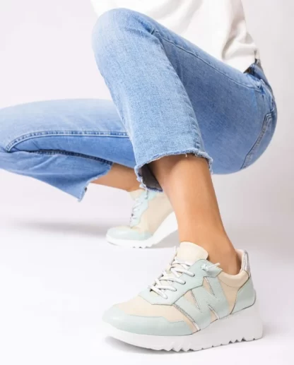 Wonders Deportivas Kyoto Bicolor Aqua/Cream Discount