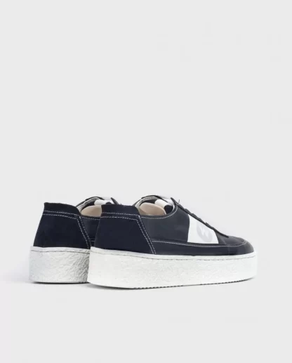Wonders Deportivas Piel Cordones Marino Discount