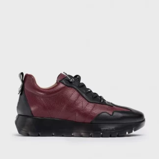 Wonders Deportivas Piel Supra Negro/Vino Cheap