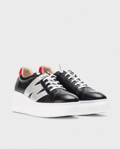Wonders Deportivas Zurich Negro Neg/Pla/Ro Shop