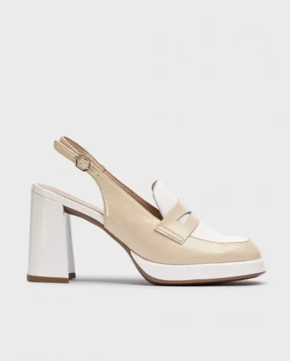Wonders Mocasin Amelia Bicolor Natural/Of Cheap