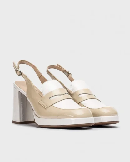 Wonders Mocasin Amelia Bicolor Natural/Of Cheap