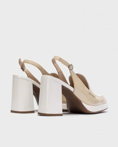 Wonders Mocasin Amelia Bicolor Natural/Of Cheap
