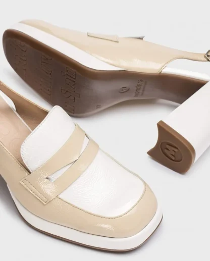 Wonders Mocasin Amelia Bicolor Natural/Of Cheap