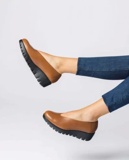 Wonders Mocasin Fly Marron Cuero Online