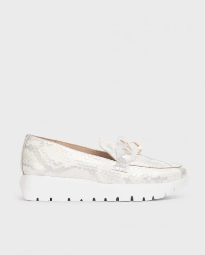 Wonders Mocasin Rose Blanco Off Cheap