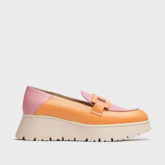 Wonders Mocasin Venecia Bicolor Apricot/Bl Store