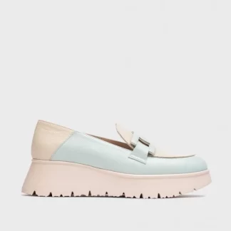 Wonders Mocasin Venecia Bicolor Aqua/Cream Hot