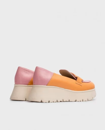 Wonders Mocasin Venecia Bicolor Apricot/Bl Store