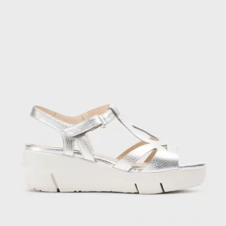 Wonders Sandalia Blanca Plata Discount