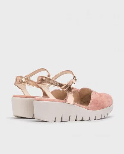 Wonders Sandalia Caravaca Rosa Rosa/Gold Outlet