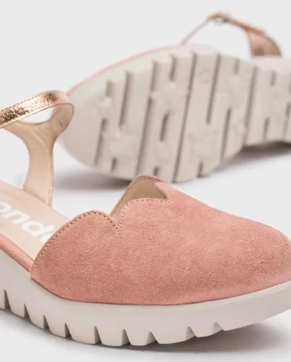 Wonders Sandalia Caravaca Rosa Rosa/Gold Outlet