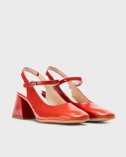 Wonders Sandalia Destalonada Jane Rojo Flash Sale
