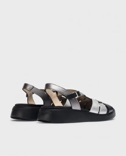 Wonders Sandalia Paterna Bicolor Neg/Pla/Pm Best Sale