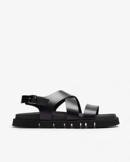Wonders Sandalia Piel Tiras Cruzadas Negro Flash Sale