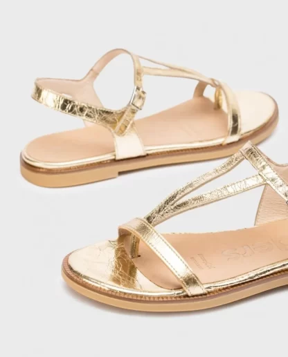 Wonders Sandalia Plana Jimena Oro Cheap