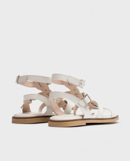 Wonders Sandalia Plana Olimpia Blanca Off Outlet