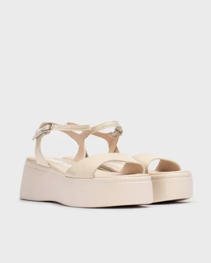 Wonders Sandalias Con Plataforma Aurora Natural Cheap