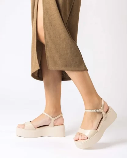 Wonders Sandalias Con Plataforma Aurora Natural Cheap