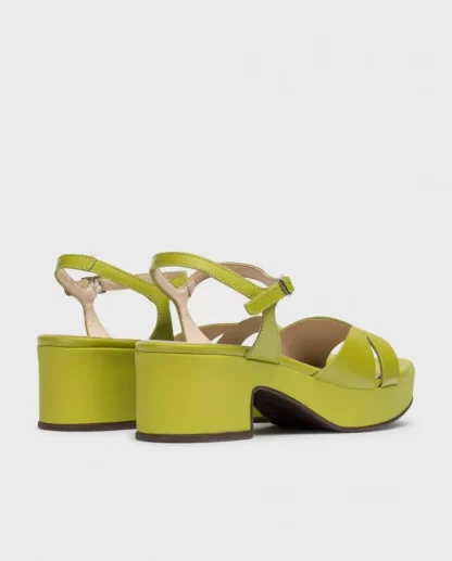 Wonders Sandalias De Tacon Grinon Verde Apple Cheap