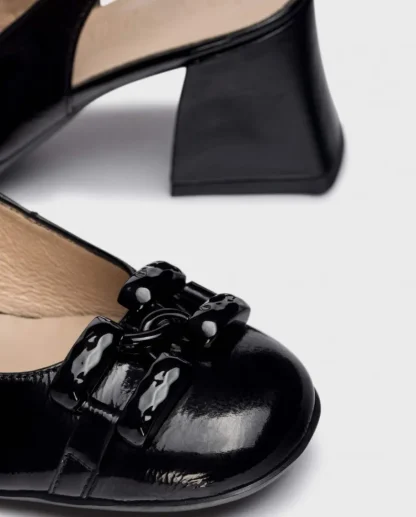 Wonders Sandalias Tacon Karla Negro Cheap