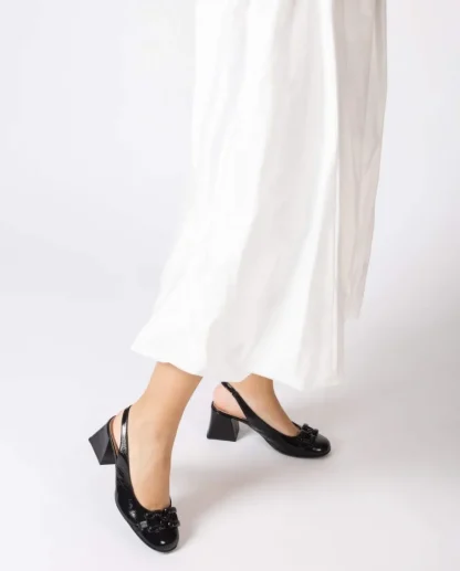 Wonders Sandalias Tacon Karla Negro Cheap